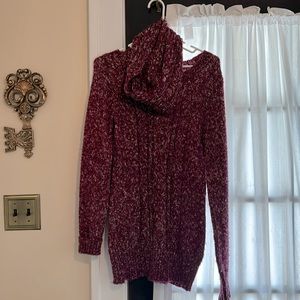 Sag Harbor, cranberry/purplish long sweater excellent condition! Women’s Small